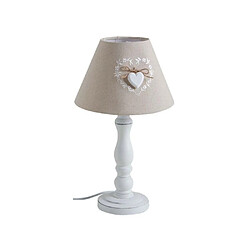 Aubry Gaspard Lampe de chevet en bois Romantique.