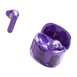 JBL Tune Flex Ghost Edition Casque True Wireless Stereo (TWS) Ecouteurs Appels/Musique Bluetooth Violet, Translucide 