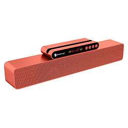 Wewoo Enceinte Bluetooth NR5017 LED Haut-parleur portable TWS Connexion Système de son 10W Surround Stéréo Or Rose 