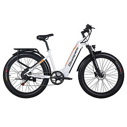 Vélo tout-terrain électrique Shengmilo MX06, pneus tout-terrain 26 x 3,0 pouces, moteur Bafang 500 W, vitesse maximale 42 km/h