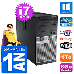 PC Tour Dell 9020 Intel Core i7-4790 RAM 8Go Disque Dur 1To Windows 10 Wifi · Occasion 