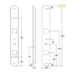 Karag Colonne de douche hydromassante IOS en ABS 150x20x7 cm