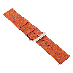 Wewoo Bracelet pour montre connectée Dragonne en toile mode simple Fitbit Versa / 2 Orange clair pas cher