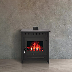 Interstoves POÊLE À BOIS LYA 12 | BÛCHES 45CM - Acier pas cher