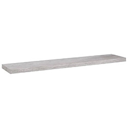 vidaXL Étagère murale flottante Gris béton 120x23,5x3,8 cm MDF