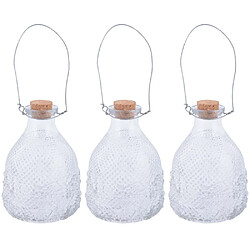 Esschert Design Attrape guêpes en verre chiné (Lot de 3). Attrape guêpes en verre chiné (Lot de 3)