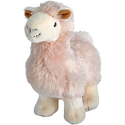 Wild Republic peluche Lama Debout de 13 cm blanc 