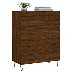 Avis Maison Chic Buffet,Meuble de Rangement,commode pour salon,Cuisine chêne marron 69,5x34x90 cm bois d'ingénierie -MN51263