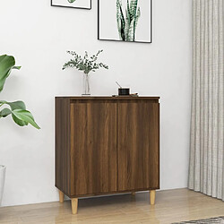 Maison Chic Buffet,Meuble de Rangement,commode pour salon,Cuisine Chêne marron 60x35x70 cm Bois d'ingénierie -MN57675