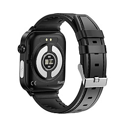 Acheter Yonis Montre Connectée Écran Couleur Cuir Bluetooth ECG