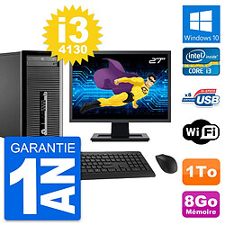 PC Tour HP 400 G1 Ecran 27" Intel i3-4130 RAM 8Go Disque Dur 1To Windows 10 Wifi · Occasion 