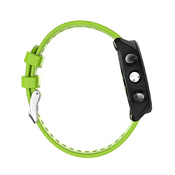 Wewoo Bracelet pour montre connectée de en silicone Smartwatch Garmin Forerunner 245 vert pas cher