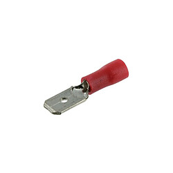 Dhome Clip m,le pré isolé ls rouge 6,35 10