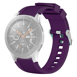 Wewoo Bande de montre poignet à grain vertical pour Galaxy 46 mm (violet) 