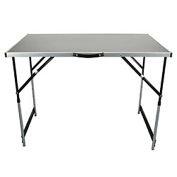 Brüder Mannesmann Ensemble table pliante multifonction Aluminium 3 pcs