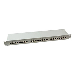 LogiLink panneau de brassage Cat.6 EconLine, 24 Ports, gris () 