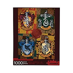 AQUARIUS Harry Potter Puzzle House crests (Puzzle 1000 piAces) - Marchandises et objets de collection Harry Potter sous licence officielle - Sans Ablouissement - Ajustement prAcis - 20x28in 