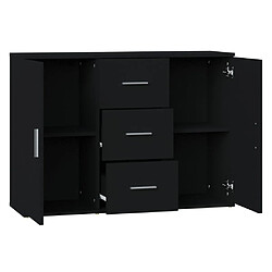 Acheter vidaXL Buffet Noir 91x29,5x65 cm Bois d'ingénierie