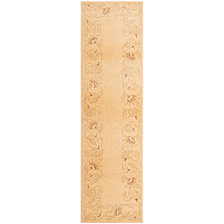 Vidal Tapis de couloir en laine 300x81 brun Darya