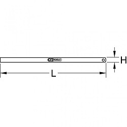 Réglet KS TOOLS - Flexible - 150 mm - 300.0101 pas cher