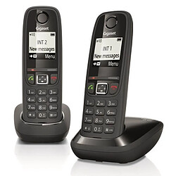 DECT Gigaset AS405 Duo Noir