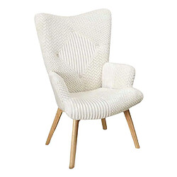 The Home Deco Factory Fauteuil patchwork blanc Helsinki. Fauteuil patchwork blanc Helsinki