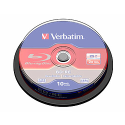 Verbatim BD-RE 25 Go certifié 2x (pack de 10, spindle)