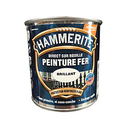 HAMMERITE Peinture Fer Direct sur Rouille Blanc Brillant