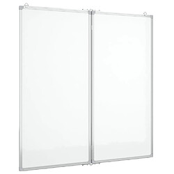 vidaXL Tableau blanc magnétique pliable 80x80x1,7 cm aluminium