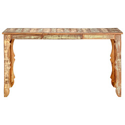 vidaXL Table de salle à manger 140x70x76cm Bois de récupération massif