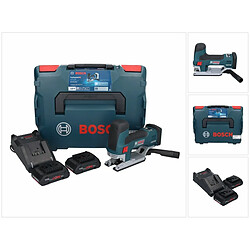 Bosch GST 18V-155 SC Professional Scie sauteuse 18 V (06015B0002) + 2x Batteries ProCORE 4,0 Ah + Chargeur + L-Boxx
