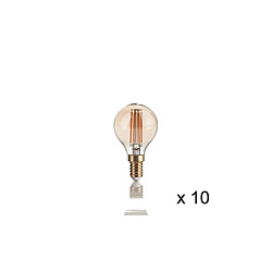 Ideal Lux Ampoule (x10) 4W E14 Ambré D4,5