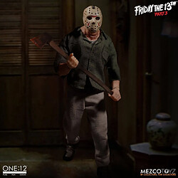 Mezco Vendredi 13 Meurtres en 3 dimensions - Figurine 1/12 Jason Voorhees 16 cm 