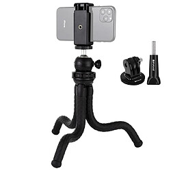 Wewoo Support de trépied flexible Mini Octopus avec tête sphérique et pince de téléphone + adaptateur pour et vis longue appareils photo reflexGoProtéléphone portableTaille 30cmx5cm 