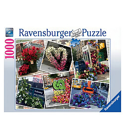 Avis Ravensburger Puzzle Paysage Urbain 1000 pièces Fleurs Flash New York City Soft Click Multicolore