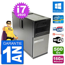 PC Tour Dell 7010 Intel Core i7-2600 RAM 16Go Disque Dur 500Go Windows 10 Wifi · Occasion 