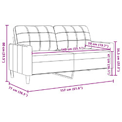 vidaXL Ensemble de canapés 3 pcs avec coussins Gris foncé Velours pas cher