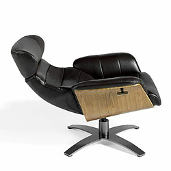 Acheter Angel Cerda Fauteuil relax pivotant en cuir