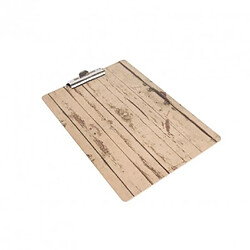 Porte-menu plaque effet bois clair Olympia - A5 -