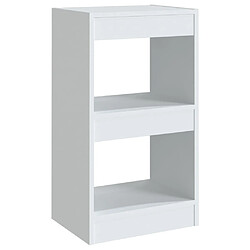 Maison Chic Armoire de livres - Bibliothèque - Séparateur de pièce Blanc 40x30x72 cm -GKD31520