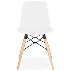 Avis Alterego Chaise scandinave 'TONIC' blanche design