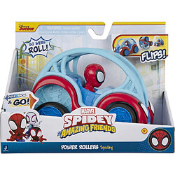 Jazwares Power Rollers, Spidey de Marvel's Spidey et ses amis extraordinaires - Voiture de 15 cm 