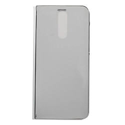 Etui Mate 10 Lite,nova 2i Etui en PU surface miroir plaqué en gris pour votre Huawei Mate 10 Lite,nova 2i