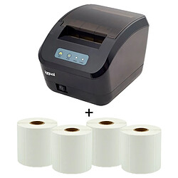 iggual Kit impresora etiquetas + 4 rollos label printer