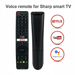 GUPBOO Télécommande Universelle de Rechange voix pour Sharp Android TV 4T-C70BK2UD 4T-C60BK2UD