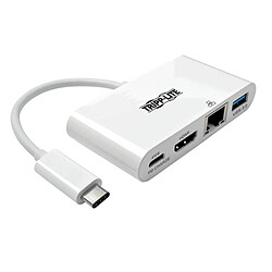 Tripp Lite U444-06N-HGU-C video cable adapter Tripp Lite U444-06N-HGU-C câble vidéo et adaptateur 0,11 m USB Type-C USB Type-C + USB Type-A + HDMI Blanc