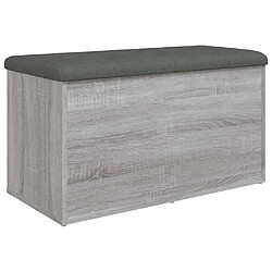 Maison Chic Banc de rangement | Meuble de rangement d'Entrée | Coffres d'Intérieur sonoma gris 82x42x45 cm Bois d'ingénierie -MN12474