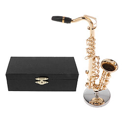 Accessoire Figurine 12 pouces 1/6 Miniature Figurines Accessoires Cuivre Saxophone Modèle PU Box Set