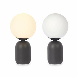 Gift Decor Lampe de bureau Ballon 40 W Blanc Noir Céramique 15 x 28,5 x 15 cm (4 Unités)