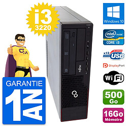 PC Fujitsu Esprimo E910 DT Intel i3-3220 RAM 16Go Disque 500Go Windows 10 Wifi - Occasion